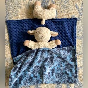 Tye dye sheep minky blanket